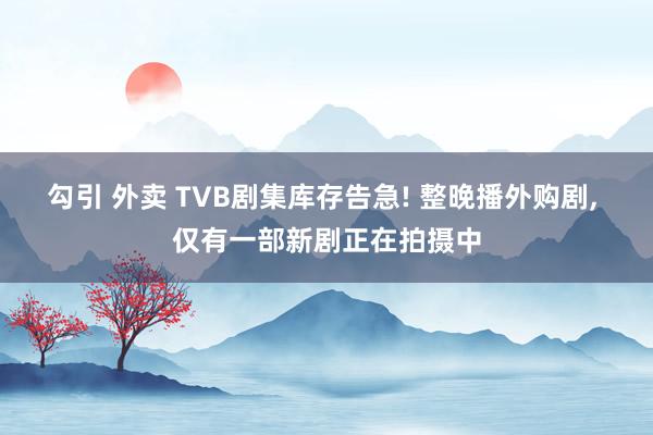 勾引 外卖 TVB剧集库存告急! 整晚播外购剧， 仅有一部新剧正在拍摄中